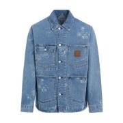 Blauwe Stamp Jack Carhartt Wip , Blue , Heren