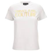 Designer T-shirts en Polos Versace Jeans Couture , White , Dames