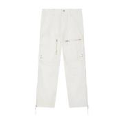 Katoenen Ritszak Broek Isabel Marant , White , Dames