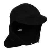 Verstelbare Plain Logo Cap voor Mannen Moschino , Black , Heren