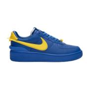 Blauwe Leren Sneakers AIR Force 1 LOW SP Nike , Blue , Heren