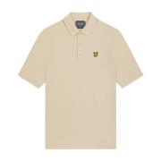 Monogram Jacquard Polo Shirt Lyle & Scott , Beige , Heren