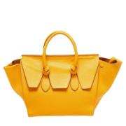 Pre-owned Leather totes Celine Vintage , Yellow , Dames