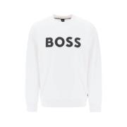 Sweatshirt met ronde hals Hugo Boss , White , Heren