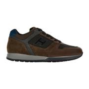 Bruine Sneakers Stijlvolle Upgrade Trendy Hogan , Brown , Heren