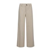 Beige Linnen Wijde Broek Co'Couture , Beige , Dames