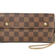 Pre-owned Canvas wallets Louis Vuitton Vintage , Brown , Dames