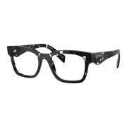 Black Transparent Havana Eyewear Frames Prada , Black , Unisex