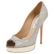 Pre-owned Fabric heels Jimmy Choo Pre-owned , Gray , Dames