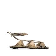 Sandals The Attico , Beige , Dames