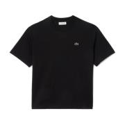 T-Shirts Lacoste , Black , Dames
