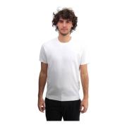 Wit Raglanmouw Geribbeld Shirt Kangra , White , Heren