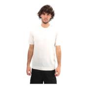 Wit Crew Neck T-shirt Roberto Collina , White , Heren
