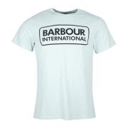 Moderne Logo T-shirt Barbour , Blue , Heren