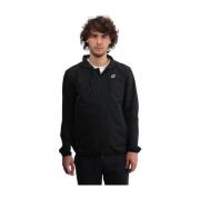 Zwarte Rits Sweater K-Way , Black , Heren
