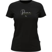 Zwarte T-shirt en Polo Collectie Puma , Black , Dames