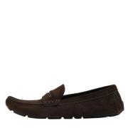 Pre-owned Suede flats Louis Vuitton Vintage , Brown , Heren
