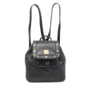 Pre-owned Leather backpacks MCM Pre-owned , Black , Dames