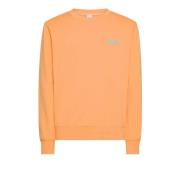 Oranje Katoen Polyester Sweatshirt Mannen Sun68 , Orange , Heren