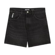 Jeans shorts model Filda hoge taille Marc O'Polo , Black , Dames