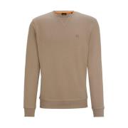 Bruine Casual Sweatshirt Hugo Boss , Brown , Heren