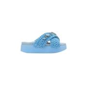 Schitterende Edelsteen Slippers Inuikii , Blue , Dames