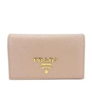 Pre-owned Leather wallets Prada Vintage , Pink , Dames