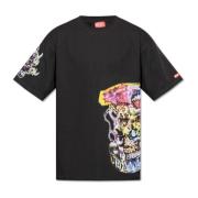 T-shirt `T-Boxt-Q14` Diesel , Black , Heren