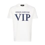 Klassieke T-shirt 101 voor mannen Dsquared2 , White , Heren