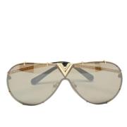 Pre-owned Acetate sunglasses Louis Vuitton Vintage , Yellow , Dames