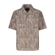 Zwarte Overshirt met Borstzakken Represent , Brown , Heren