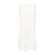 Witte Asperges Bias Cut Lange Rok Lemaire , Beige , Dames