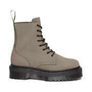 Jadon Milled Nubuck Grijze Laarzen Dr. Martens , Gray , Dames