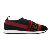 Zwarte Slip-On Sneakers Ss21 Fendi , Multicolor , Dames