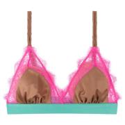 Bruine Kant Bralette Love Stories , Multicolor , Dames