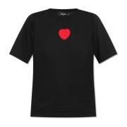 T-shirt met logo Dsquared2 , Black , Dames