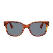 Handgemaakte vierkante zonnebril met MEFLECTO-systeem Persol , Orange ...