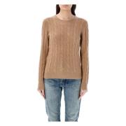 Kameel Cable Knit Sweater Ralph Lauren , Brown , Dames