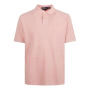 Roze Polo Shirt Geborduurd Logo Ralph Lauren , Pink , Heren