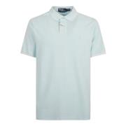 Blauwe Polo T-shirt Katoen Weefsel Ralph Lauren , Blue , Heren