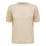Venice Knit T-Shirt MVP wardrobe , Beige , Dames