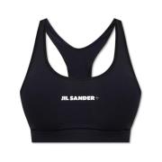 Sportbeha met logo Jil Sander , Black , Dames