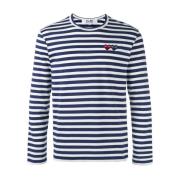 Blauw Gestreept T-shirt en Polo Comme des Garçons Play , Multicolor , ...