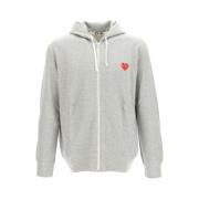 Moderne Zip-Through Sweatshirt Comme des Garçons Play , Gray , Heren