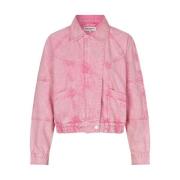 Kingston Denim Jacket LS Lollys Laundry , Pink , Dames