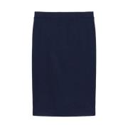 Blauwe Midi Rok Elena Mirò , Blue , Dames