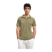 Luxe Italiaanse Spons Polo Shirt Peninsula , Green , Heren