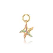 Zeester Hoop Charm met Multicolor Zirkonia Sif Jakobs Jewellery , Yell...