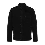 Zwarte Katoenen Ripstop Shirt Barbour , Black , Heren