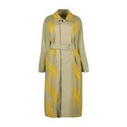 Reversible Check Trench Coat Burberry , Multicolor , Dames